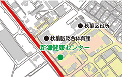 【地図】新津健康センター