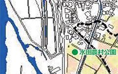 【地図】水田農村公園