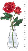 花の高さは、花瓶の高さ×2倍(または3倍)にする