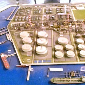 model of a refinery