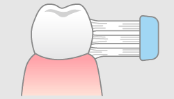 正しい歯磨きのイメージ図