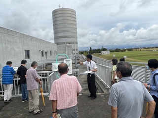 信濃川浄水場施設見学の写真