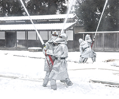 笹川邸消防訓練の写真
