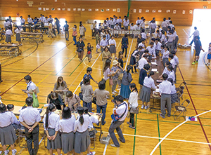白根北中学校の活動の様子の写真
