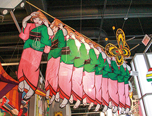 阿波踊りの連凧の写真