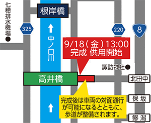 高井橋周辺の地図