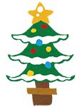 クリスマスツリーのイラスト
