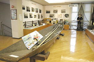 潟東歴史民俗資料館　館内2階の写真