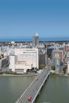 萬代橋と新潟市街の写真　ダウンロードページへリンク