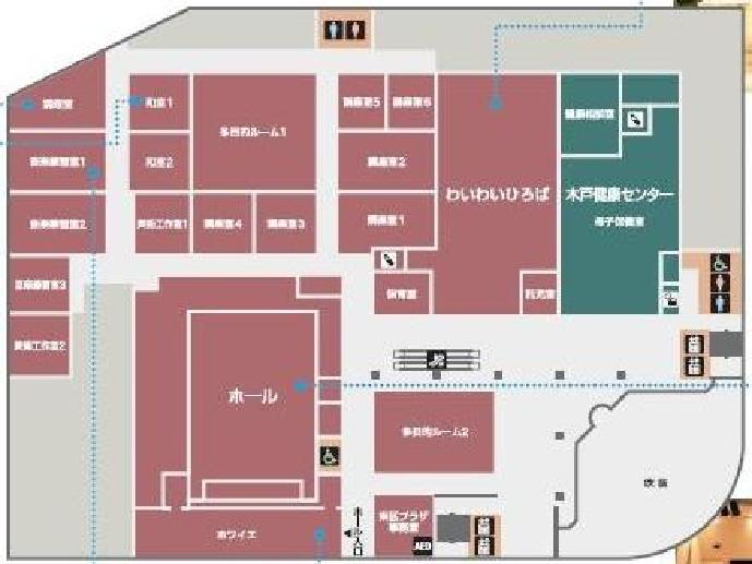 東区役所 2階フロア図 (拡大)