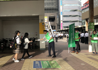 自殺防止街頭キャンペーンの写真