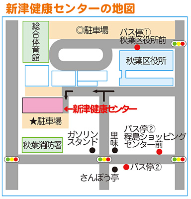 【図】新津健康センターの地図