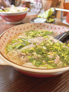 商店街でランチ