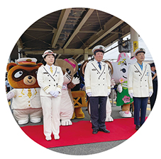 「SLばんえつ物語」乗車100万人達成記念式典の様子を撮った写真