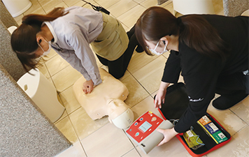 訓練の様子を撮った写真