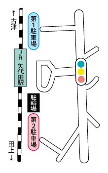 矢代田駅周辺図