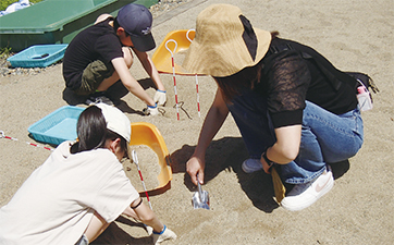 発掘体験の様子