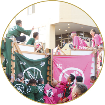 小須戸燈籠押合いまつりの写真