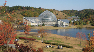 新潟県立植物園の外観を撮った写真