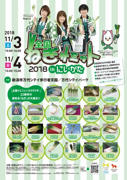 全国ねぎサミット2018inにいがた告知ポスター