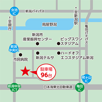 MGC三菱ガス化学アイスアリーナ　地図