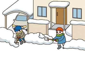 自宅の前は各戸で除雪をお願いします
