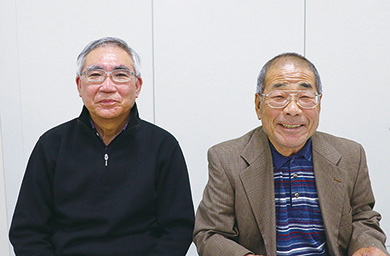 左から、滝沢量治さん、野本孝さん