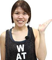 アクアエクササイズ講師の佐久間さん