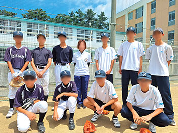 校区の垣根を超えた少年野球チーム