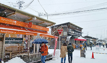 沼垂テラス冬市　風景