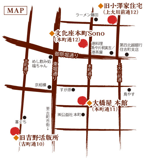 湊町　周辺地図