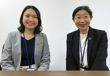経営企画部　高山さん(右)・高橋さん(左)