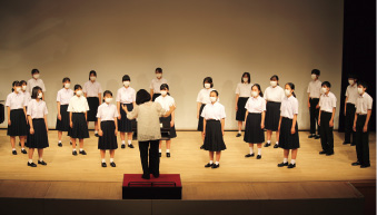 東区内中学校文化部発表会の様子