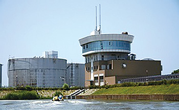 山の下閘門(こうもん)排水機場イメージ