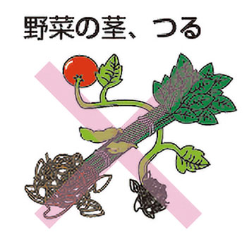 野菜の茎、つる イラスト