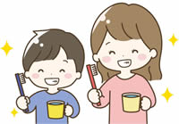 はみがきのイラスト