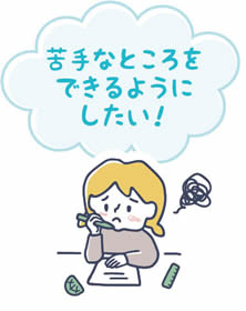 苦手なところをできるようにしたい!