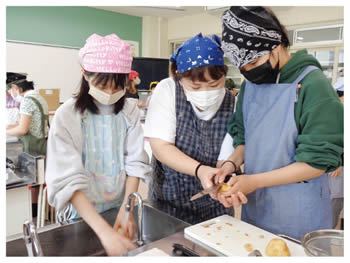 調理実習の様子