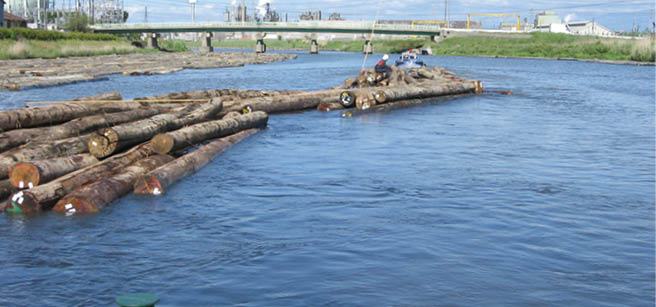 写真 通船川の過去の様子
