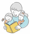 イラスト　読み聞かせ