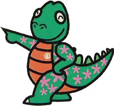 イラスト　トウヒョウザウルスきめたろう