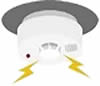 イラスト　火災警報器