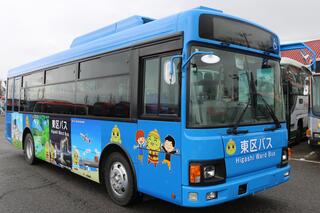 主に河渡ルートで運行しているバス