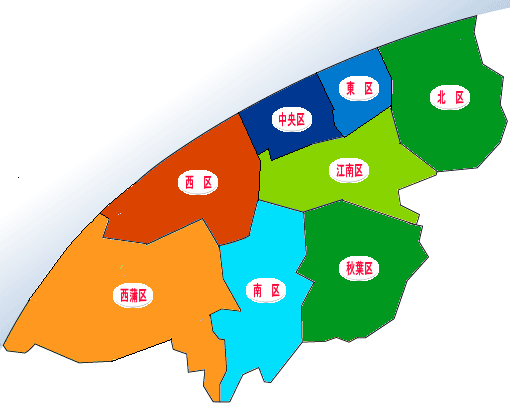 公共体育施設案内の地図