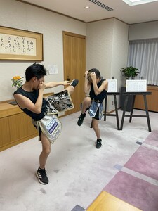 表敬訪問の様子