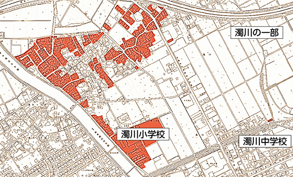 令和3年度処理開始区域(予定)図