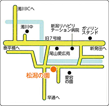 松潟の園地図