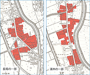 長場、浦木の一部