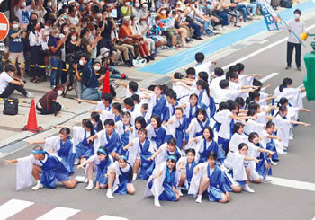 早通中学校 総踊り活動