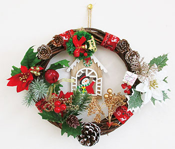 手づくりクリスマスリース　イメージ